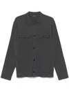 Zanone Knitted Shirt In Grey