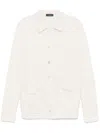 Zanone Knitted Shirt In White
