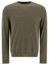 Zanone Cotton Sweater In Green