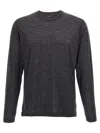 Zanone Heathered Grey Crewneck Wool Sweater With Classic Fit In Gray