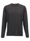 Zanone Heathered Grey Crewneck Wool Sweater With Classic Fit In Gray