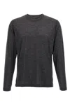 Zanone Heathered Grey Crewneck Wool Sweater With Classic Fit In Gray