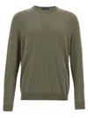 Zanone Cotton Sweater In Green