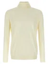 Zanone Turtleneck Sweater With Long Sleeves And Ribbed Finish In Yellow