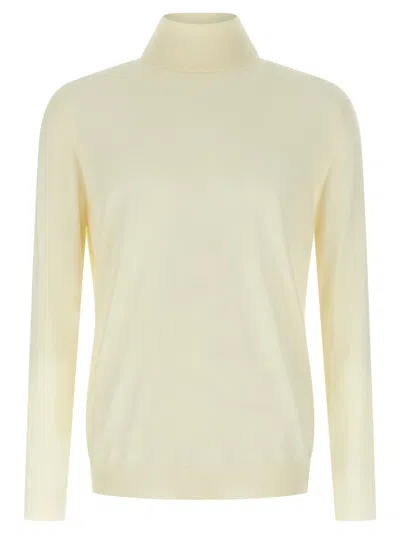 ZANONE ZANONE LIGHTWEIGHT FLEXWOOL SWEATER WITH TURNED-UP HIGH NECK