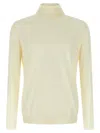 Zanone Turtleneck Sweater With Long Sleeves And Ribbed Finish In Yellow