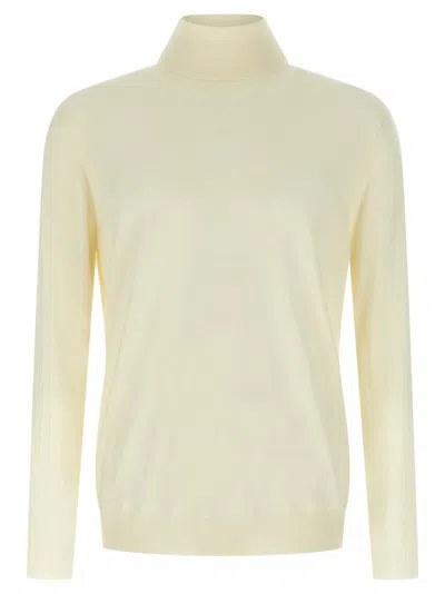 ZANONE LIGHTWEIGHT FLEXWOOL SWEATER WITH TURNED-UP HIGH NECK