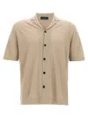 Zanone Linen Shirt In Neutral