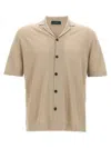 Zanone Linen Shirt In Neutral