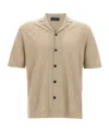 Zanone Linen Shirt In Neutral