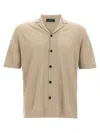 Zanone Linen Shirt In Neutral