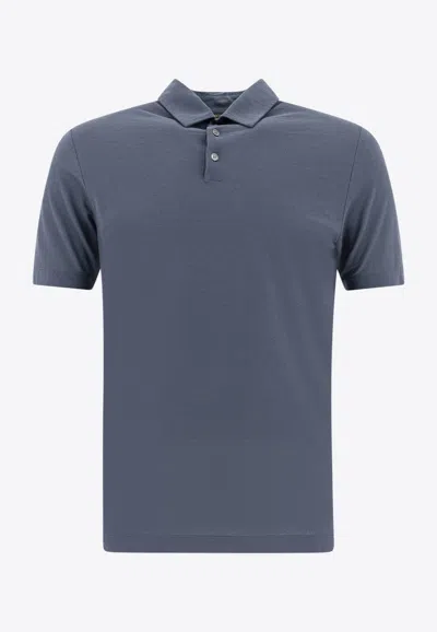 Zanone Logo-embroidered Polo T-shirt In Multi