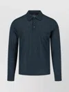 Zanone Long Sleeve Fitted Crewneck Sweater In Blue