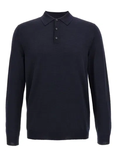 Zanone Icecotton Polo Shirt In Blue