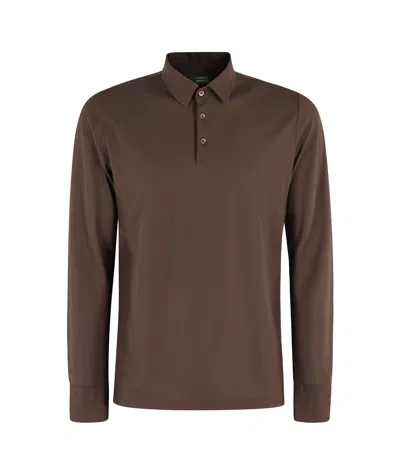 ZANONE LONG SLEEVE POLO SHIRT