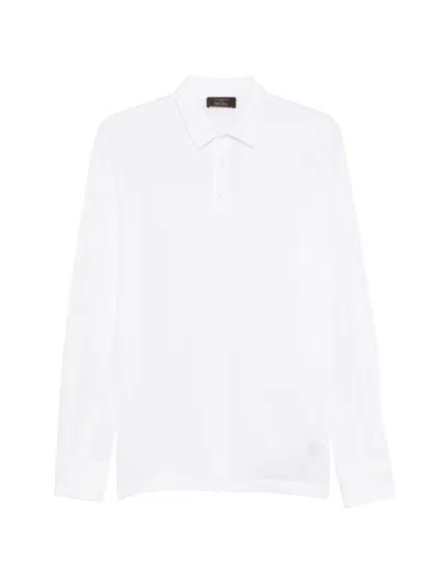 Zanone Long-sleeve Polo Shirt In Multi