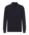 Zanone Fine-knit Polo Shirt In Black