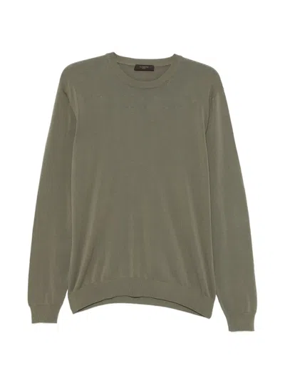 Zanone Long-sleeve Sweater In Green