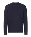 Zanone Long-sleeve Crew-neck Top In Black