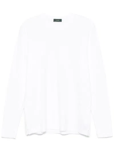 Zanone Long-sleeve T-shirt In White