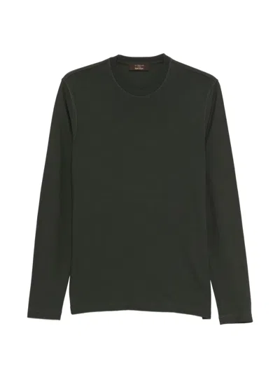 Zanone Long Sleeve Top In Green