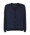 Zanone Long-sleeved Knitted Cardigan In Black