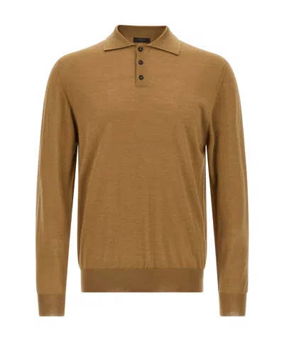 ZANONE CASHMERE-SILK BLEND POLO-NECK SWEATER