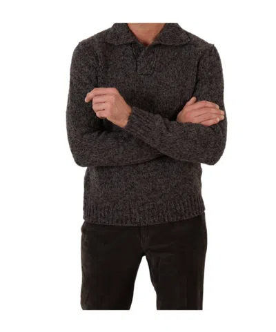 Zanone Long-sleeved Sweater In Black