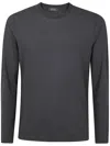 Zanone Long Sleeves Classic T-shirt In Green
