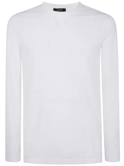 Zanone Long Sleeves Classic T-shirt Clothing In White