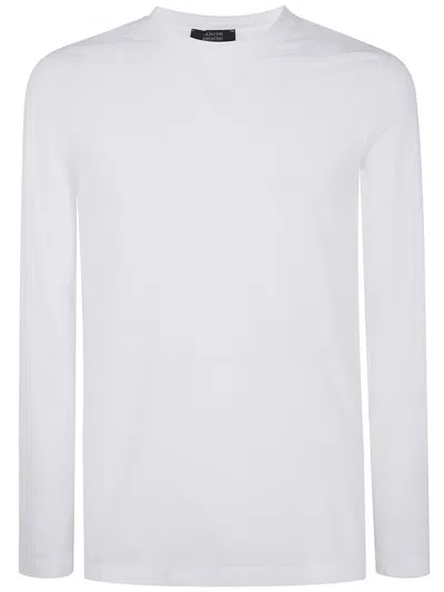 Zanone Long Sleeves Classic T-shirt Clothing In White