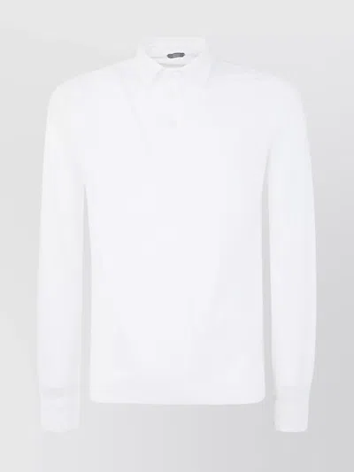 ZANONE LONG SLEEVES POLO SHIRT WITH BUTTON-DOWN COLLAR