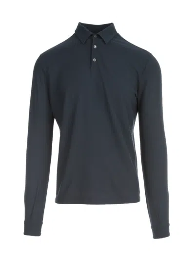Zanone L/s Polo In Gray