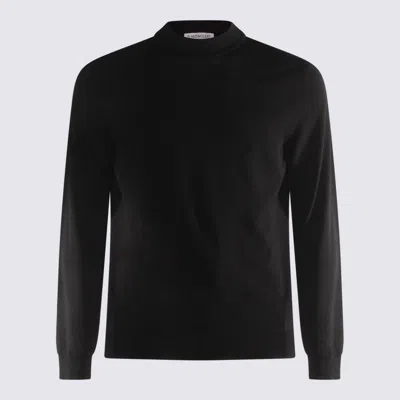 Zanone High Neckline Crewneck Sweater In Black