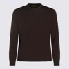 Zanone Long Sleeve Crew Neck Knit Sweater In Multi