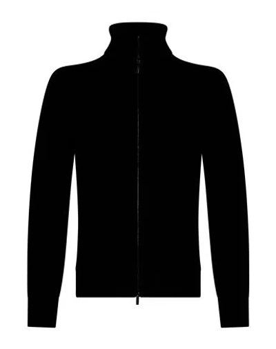Zanone Man Cardigan Black Size 42 Virgin Wool