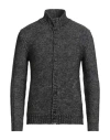 Zanone Man Cardigan Black Size 46 Cotton, Alpaca Wool, Virgin Wool