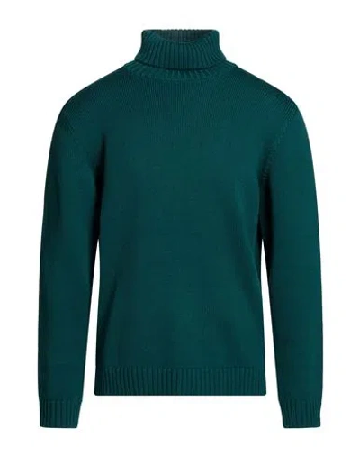 Zanone Man Cardigan Dark Green Size 48 Virgin Wool
