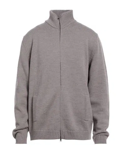 Zanone Man Cardigan Taupe Size 48 Virgin Wool