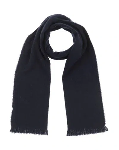 Zanone Man Scarf Midnight Blue Size - Wool, Cashmere, Polyamide