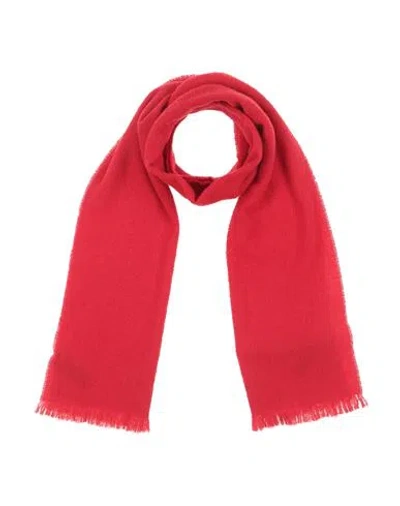 Zanone Man Scarf Red Size - Wool, Cashmere, Polyamide