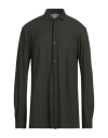 Zanone Man Shirt Charcoal Size 48 Cotton In Gray