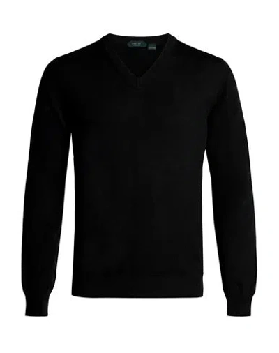 Zanone Man Sweater Black Size 36 Virgin Wool, Polyamide