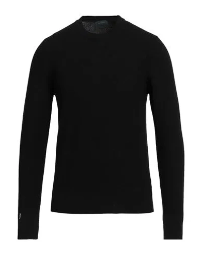 Zanone Man Sweater Black Size 40 Virgin Wool