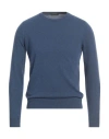 Zanone Man Sweater Blue Size 36 Virgin Wool, Cashmere