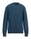 Zanone Man Sweater Blue Size 44 Virgin Wool