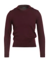 Zanone Man Sweater Burgundy Size 36 Virgin Wool
