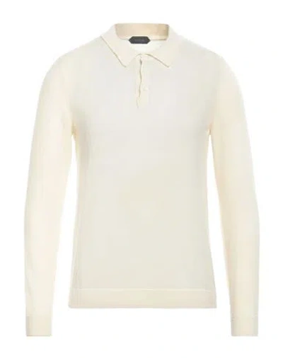 Zanone Man Sweater Cream Size 38 Virgin Wool, Cashmere In White