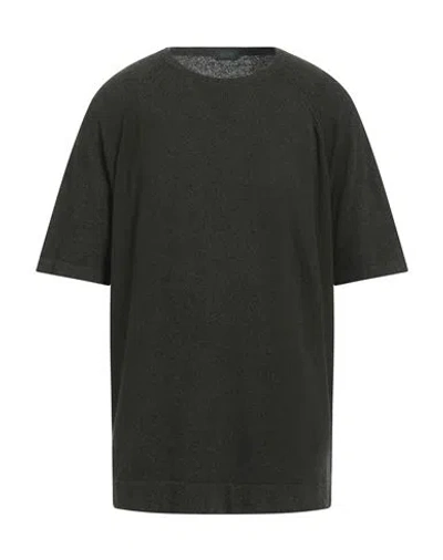 Zanone Man Sweater Dark Green Size 46 Cotton, Polyamide