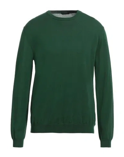 Zanone Man Sweater Green Size 48 Cotton